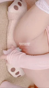 白虎喵喵原味假阳具自慰